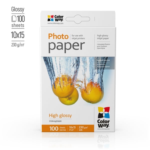 Colorway PG2301004R fotopapir A4 Hvid Glans