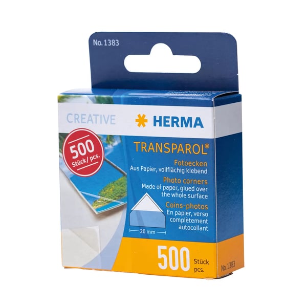 HERMA 1383 valokuvareuna 500 kpl Läpinäkyvä