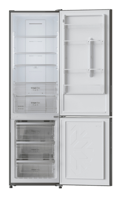 Cecotec Bolero CoolMarket Combi 356 Grey Glass E Fristående 356 l Grå