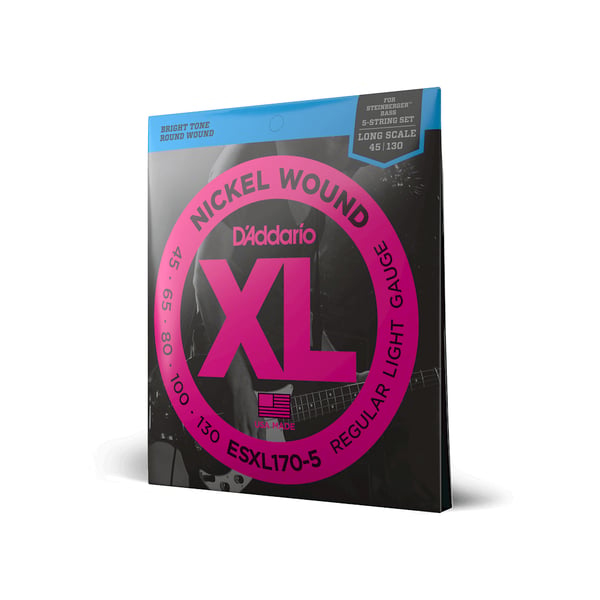 D'Addario ESXL170-5 musiikkisoittimen kieli Basso 5 kpl Terästä Kitara
