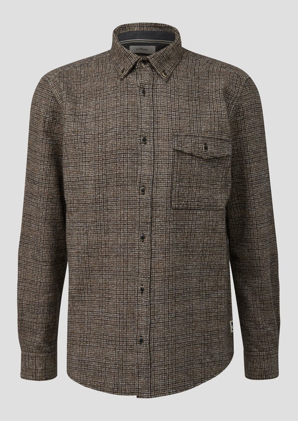 s.Oliver 2172388.86N3.XL skjorte & top Langærmet Bomuld