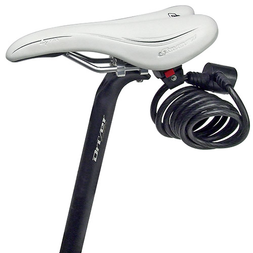 KLICKfix Saddle Adapter with holder for cable locks