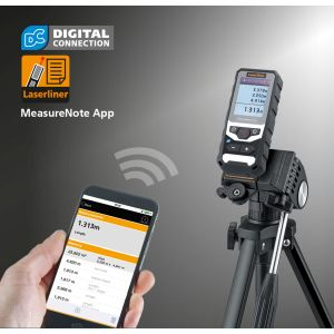 Miniatyrbillede 3 af 3: Laserliner DistanceMaster Plus Laserafstandsmåler Sort, Grå, Hvid 100 m