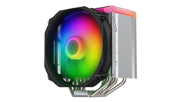 Miniatyrbillede 1 af 15: SilentiumPC Fortis 5 ARGB Processor Luftkøler 14 cm Sort, Grå, Stål