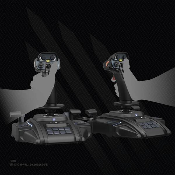 Pikkukuva 2 / 13: Hori Ace Combat 8 – Wings of Theve Musta Fightstick Analoginen PlayStation 4, PlayStation 5, PC