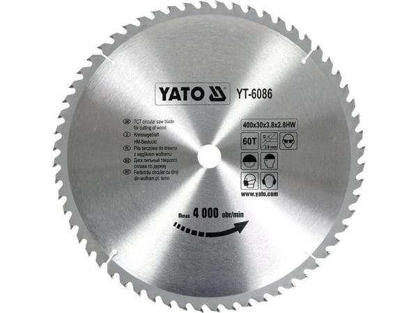 Yato YT-6086 pyörösahanterä 40 cm 1 kpl Yato YT-6086 pyörösahanterä 40 cm 1 kpl
