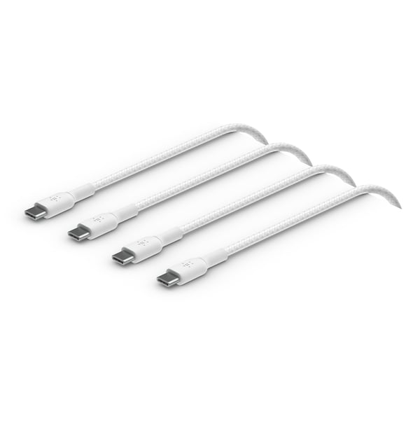 Miniatyrbillede 5 af 5: Belkin CAB004BT2MWH2PK USB-kabel USB 2.0 2 m USB C 0,48 Gbit/sek. 60 W Hvid