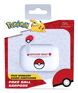 OTL Technologies Pokémon Poké ball Kuulokkeet Langaton In-ear Puhelut/Musiikki Bluetooth Valkoinen