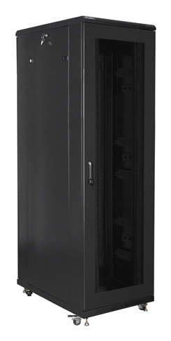 Lanberg FF01-8042-23B rack 42U Fristående rack Svart