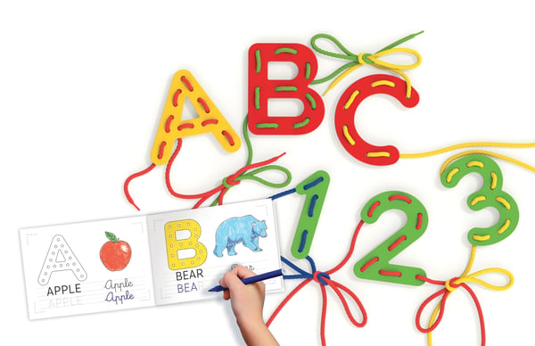 Miniatyrbild 5 av 7: Quercetti Lacing ABC+123