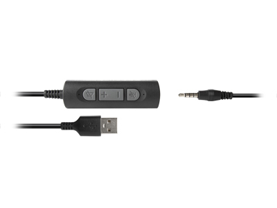 Hamlet HHEADM-UJM kuulokkeet ja kuulokemikrofoni Langallinen Pääpanta Toimisto/puhelukeskus USB A-tyyppi Musta