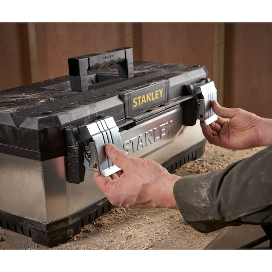 Black & Decker 1-95-619 taske til opbevaring af værktøj Sort, Sølv Plast, Stål