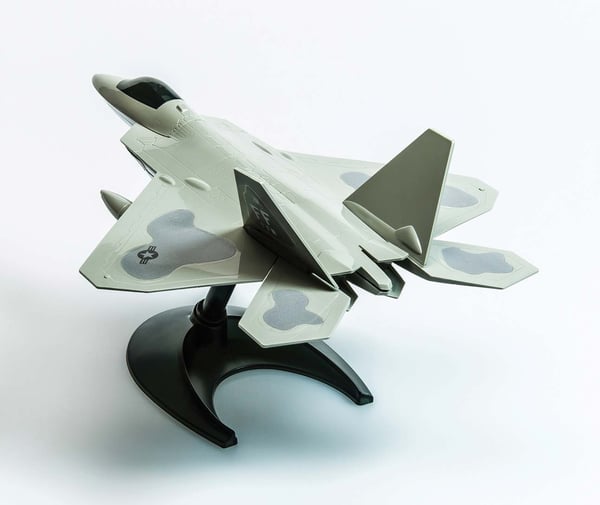 Miniatyrbild 7 av 8: Airfix QUICK BUILD F22 Raptor Luftfarkostmodell med fast vinge Monteringssats