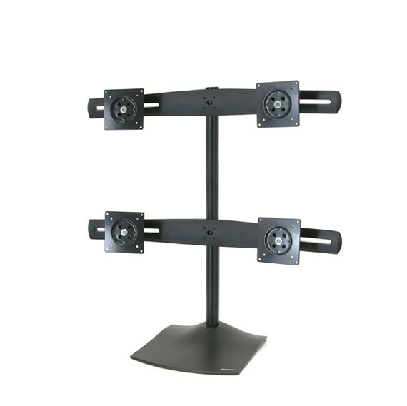 Pikkukuva 2 / 4: Ergotron DS Series DS100 Quad Monitor Desk Stand 61 cm (24") Vastaanotto Musta