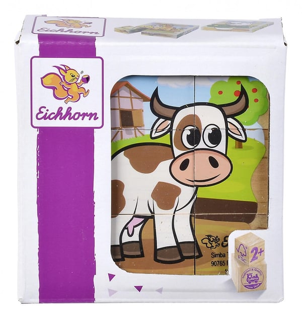 Miniatyrbillede 5 af 12: Eichhorn Picture Cube Farm Dyr