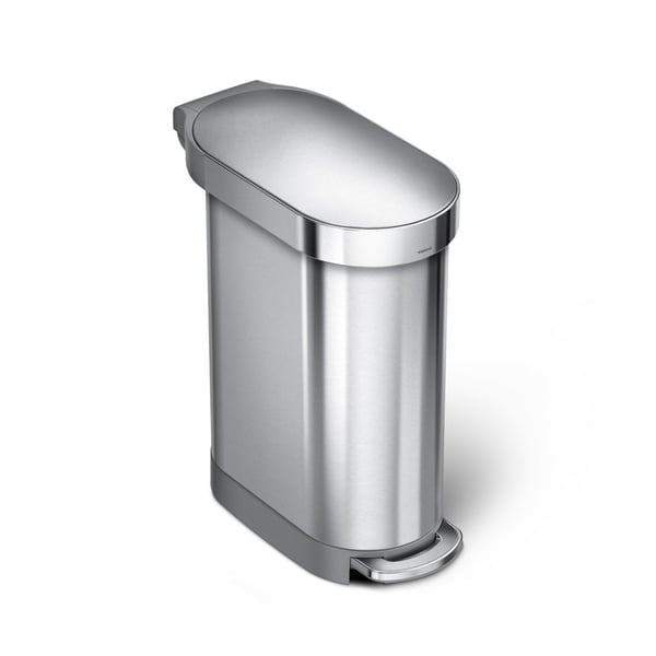 simplehuman CW2044 skraldespand 45 L Andet Rustfrit stål Sølv, Rustfrit stål