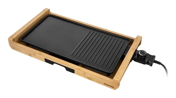 Sencor SBG 206BK elektrisk grill 1800 W Bamboo, Sort
