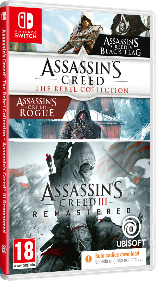 Miniatyrbillede 12 af 12: Ubisoft Assassin’s Creed The Rebel Collection + AC3 (CIAB) NSW Nintendo Switch
