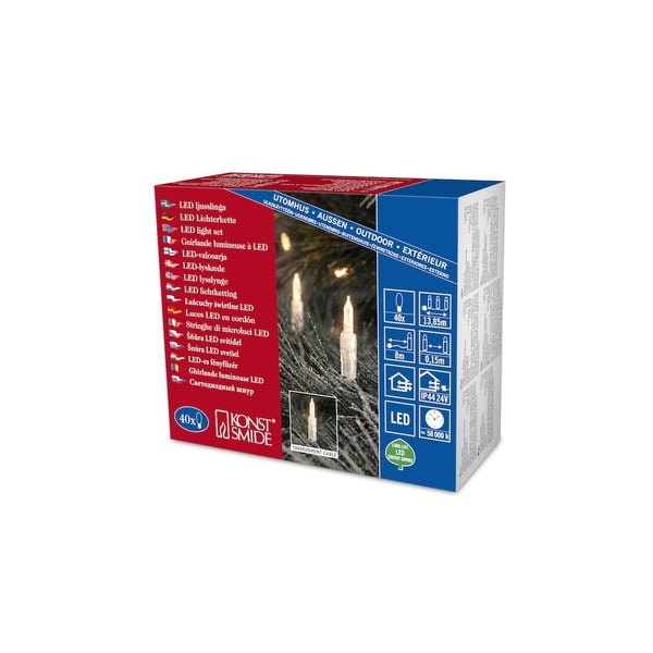 Konstsmide 6004-103 kædelys 5,85 m 40 Lampe( r) LED