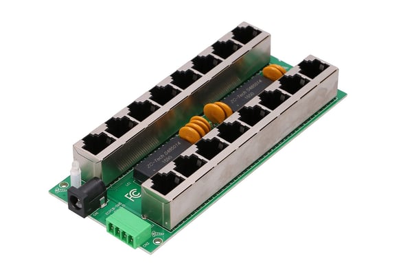 Extralink POE INJECTOR 8 PORT GIGABIT MODE B - 1 Gbps - 8-Port Hurtigt ethernet, Gigabit Ethernet 48 V