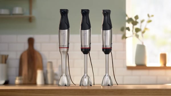 Bosch Serie 6 MSM6M610 blender Nedsænkning blender 1000 W Sort, Rustfrit stål