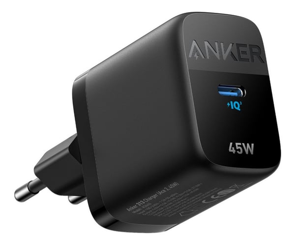 Miniatyrbillede 1 af 8: Anker 313 Charger Universel Sort Vekselstrøm Hurtig opladning Indendørs