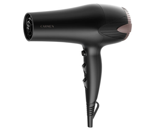 Carmen CHD2365B hårtørrer 2300 W Sort, Roseguld