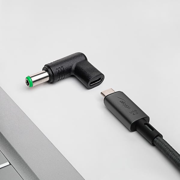 Akyga AK-ND-C18 kabel kønsskifter USB-C 6.3 x 3.0 mm Sort