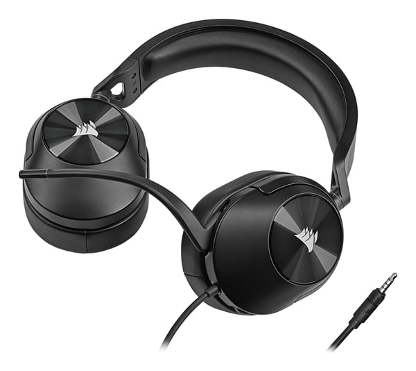 Corsair HS55 STEREO Headset Ledningsført Spil Kulfiber