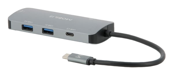 Mobilis USB-C Docking Station - 7 i 1 - 100 W Max.