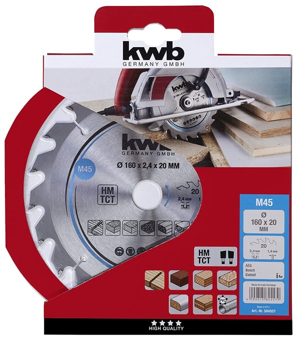 Miniatyrbillede 3 af 3: kwb 584557 rundsavklinge 1 stk