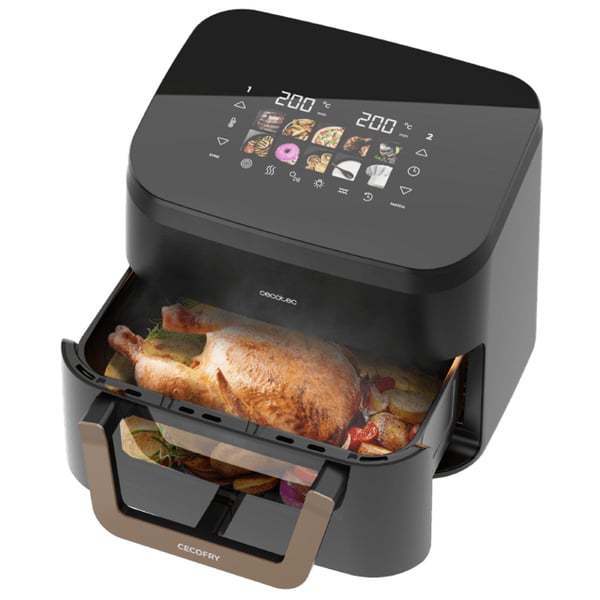 Miniatyrbild 14 av 16: Cecotec Cecofry&Grill Smokin' 11000 Plus Single 11 l Fristående 2900 W Varmluftsfritös Svart