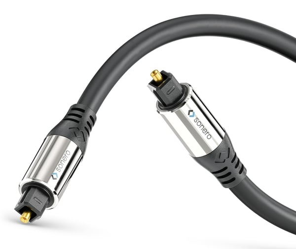 sonero S-OC100-050 lydkabel 5 m Toslink Sort