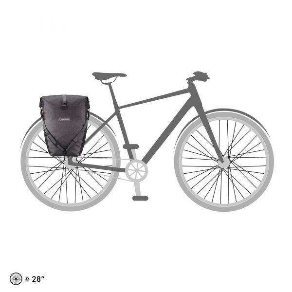 Miniatyrbillede 7 af 9: Ortlieb Back-Roller Plus Bagside Cykeltaske Sort