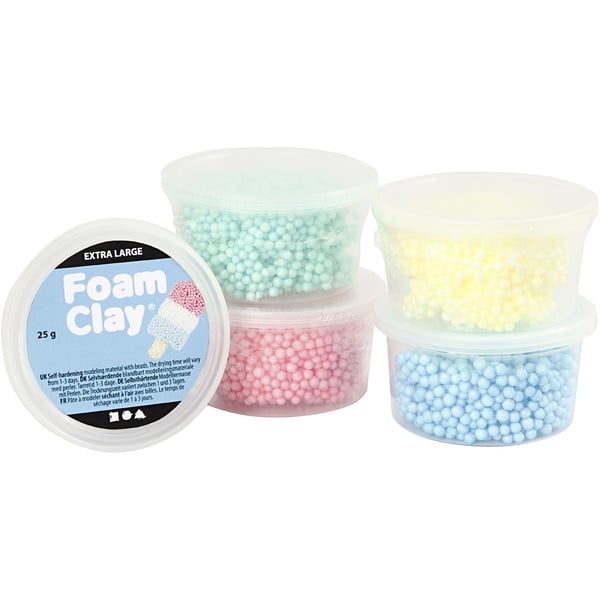 Creativ Company 780940 kulutustavaroiden muovaus Muotoilusavi 125 g Valikoidut värit 5 kpl