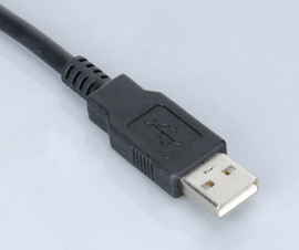 Akasa 0.4m USB (A) USB-kabel 0,4 m USB A Sort