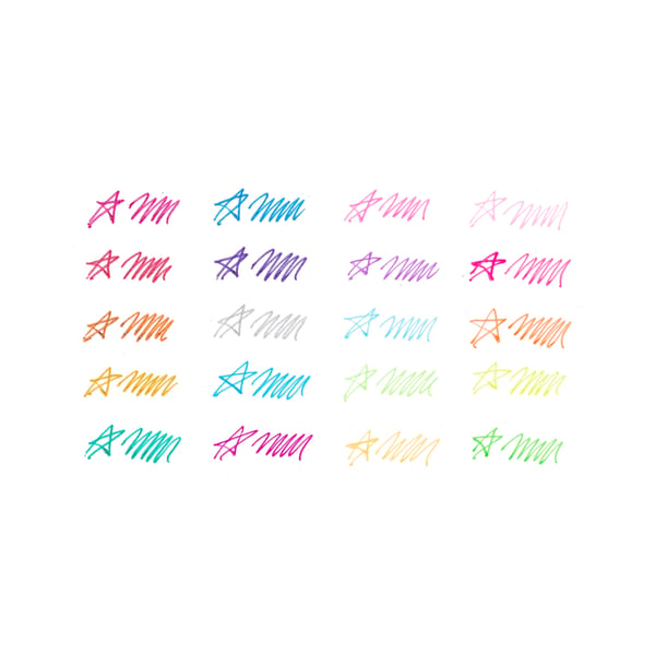 Miniatyrbillede 5 af 5: OOLY Mini Doodlers Lukket gelepen Blå, Blå, Grøn, Grå, Lyse Blå, Lysegrøn, Lys magenta, Lyserød, Orange, Lyserød, Lilla, Rød, Rose, Turkis, Violet, Gul 20 stk