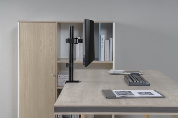 Gembird MA-D1-02 skærmbeslag og -stativer 81,3 cm (32") Skrivebord Sort