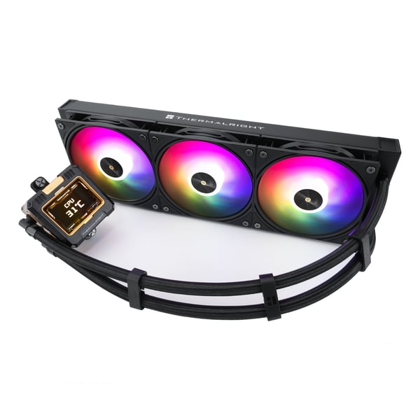 Thermalright Frozen Warframe 360 Suoritin All-in-one-nesteenjäähdytin 12 cm Musta 1 kpl