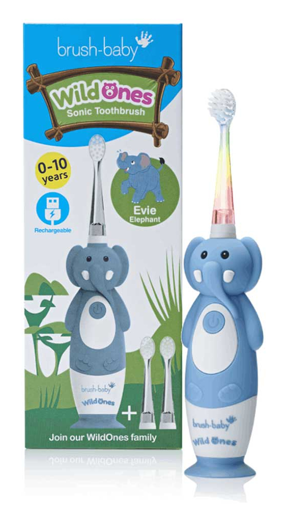 Miniatyrbillede 3 af 3: Brush-Baby BRB238 elektrisk tandbørste Barn Sonisk tandbørste Blå, Hvid