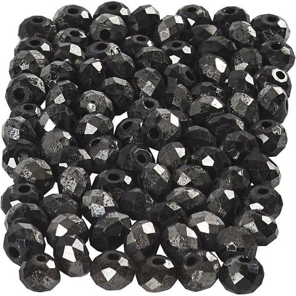 Creativ Company 61680 perle Rund perle Glas Sort 100 stk