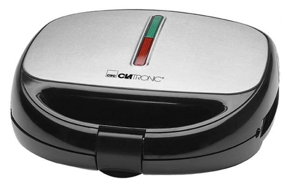 Clatronic ST/WA 3670 smörgåsgrill 800 W Svart, Rostfritt stål