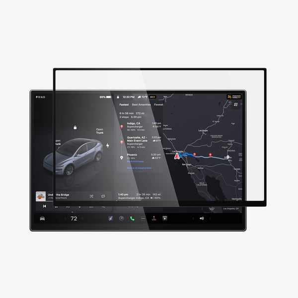 Miniatyrbillede 8 af 8: Spigen GLAS.tR EZ Fit Klar skærmbeskytter Tesla 1 stk