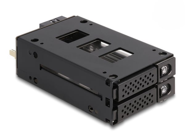 DeLOCK 47019 drive bay-paneler 2x 2,5" Fack för datalagringsenhet Svart
