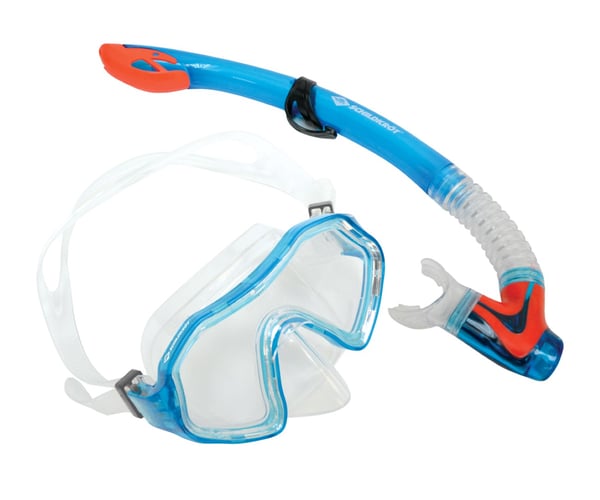Miniatyrbillede 1 af 7: Schildkröt Funsports 940011 dykkemaske Blå, Orange, Transparent Barn