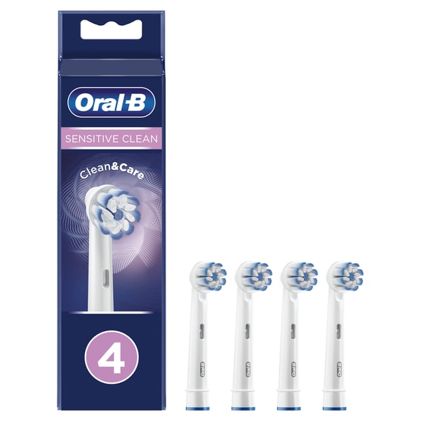 Oral-B Sensitive Clean 80339545 børstehoved til elektrisk tandbørste 4 stk Hvid