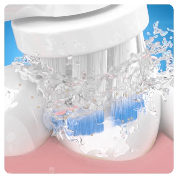 Pikkukuva 8 / 8: Oral-B Vitality 100 Ultrathin Aikuinen Pyörivä/värähtelevä hammasharja Valkoinen