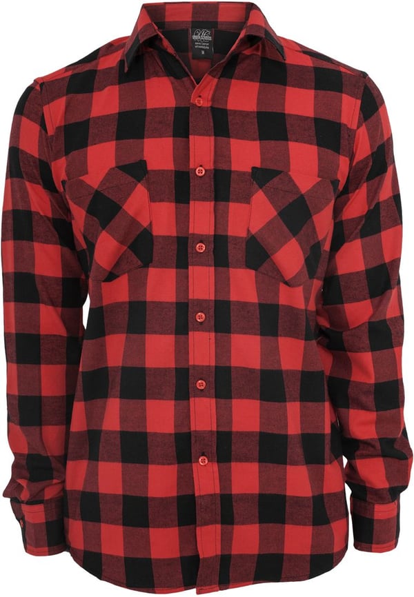 Urban Classics Checked Flanell Skjorte Langærmet Bomuld Urban Classics Checked Flanell Skjorte Langærmet Bomuld