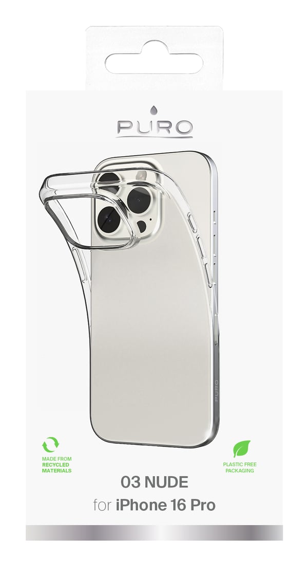 PURO 0.3 Nude mobiltelefon etui 16 cm (6.3") Cover Transparent