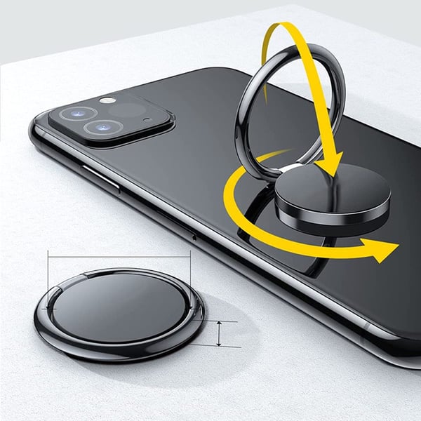 Magnetisk Telefonring Sort
